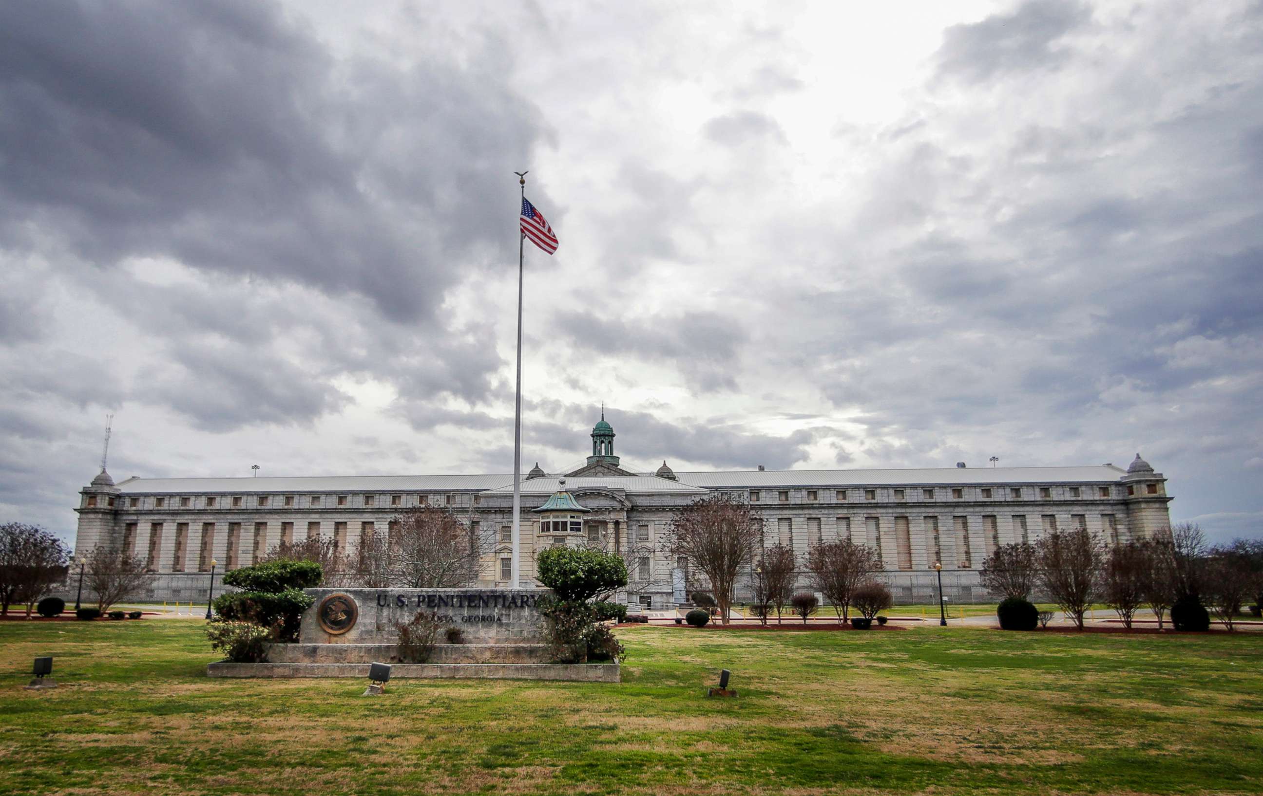 PHOTO: The Atlanta Federal Penitentiary under a cloudy sky, Feb. 5, 2020, in Atlanta.