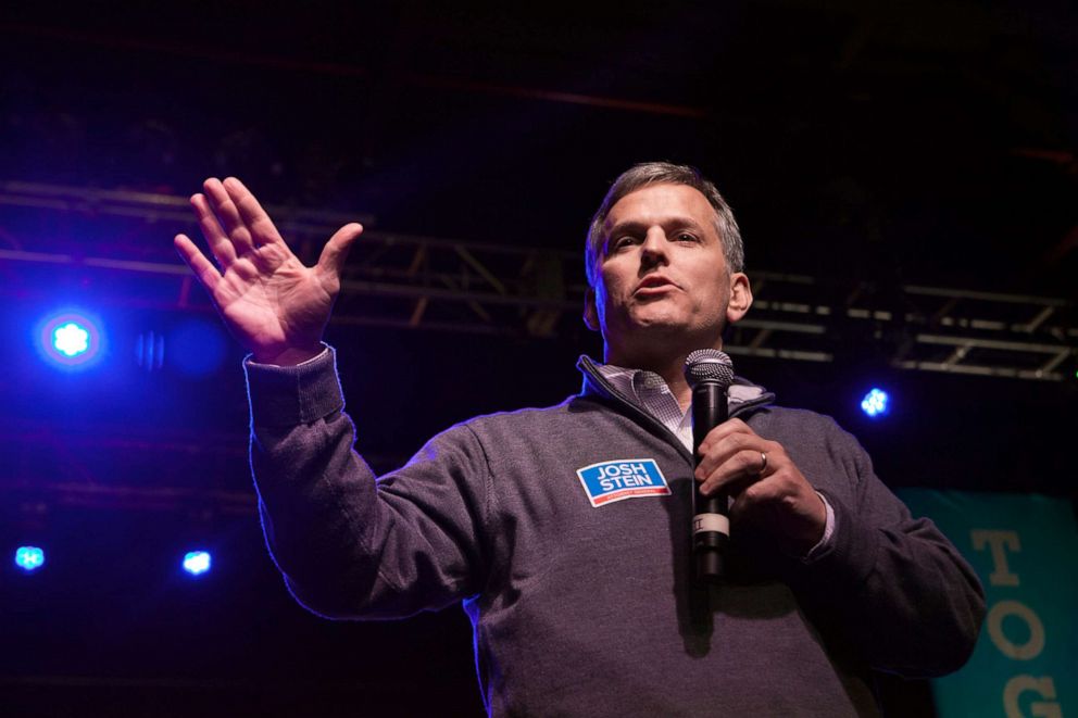 PHOTO: North Carolina Attorney General candidate Josh Stein speaks during Get Out the Vote at The Fillmore Charlotte on Nov. 6, 2016, in Charlotte, North Carolina.