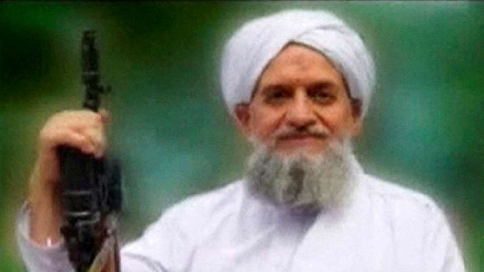 PHOTO: A photo of Al Qaeda's new leader, Egyptian Ayman al-Zawahiri, is seen in this still image taken from a video released on September 12, 2011.