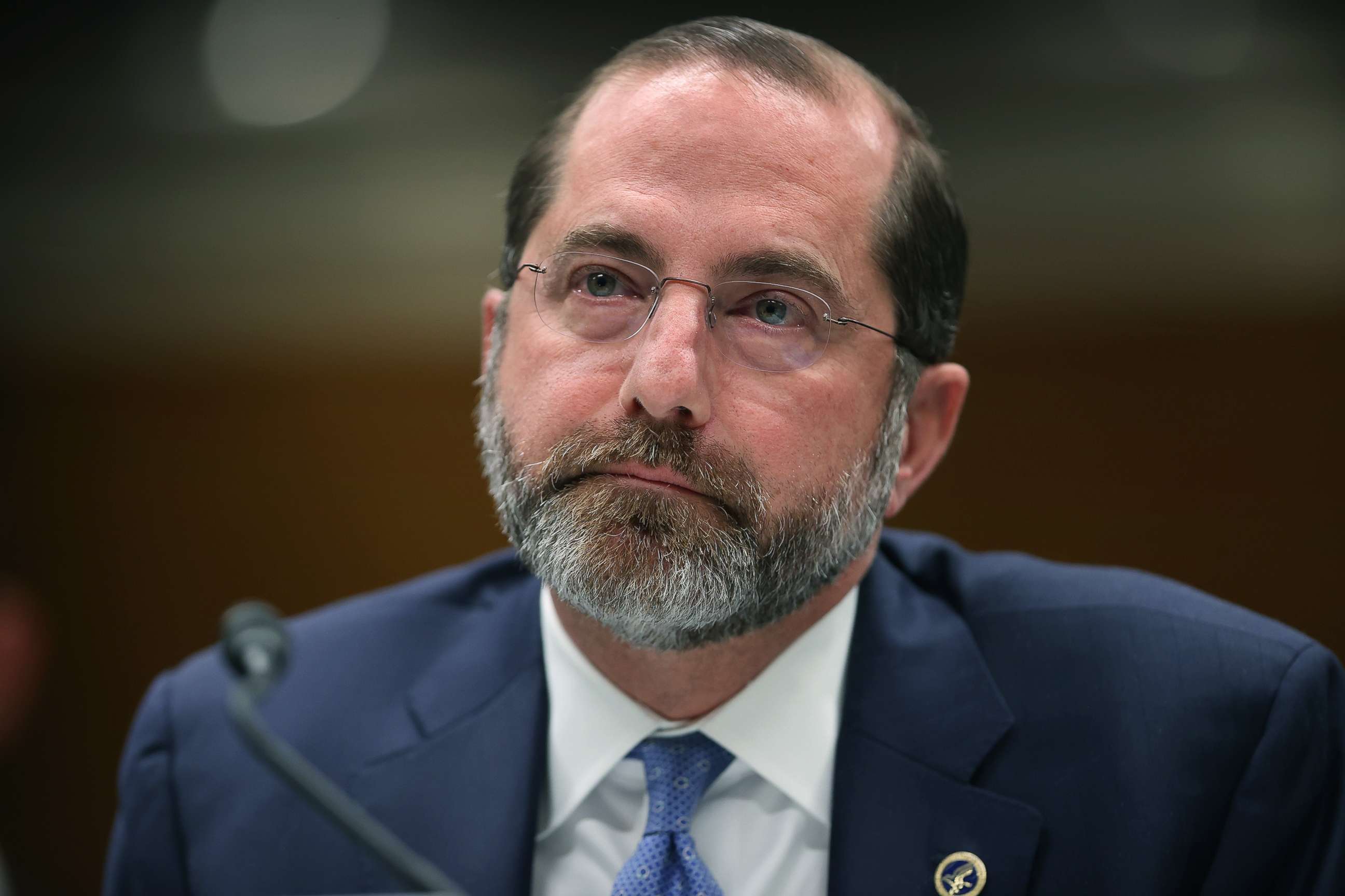 PHOTO: Health and Human Services Secretary Alex Azar testifies before the Senate Labor, Health and Human Services, Education and Related Agencies Subcommittee on Capitol Hill, Feb. 25, 2020.