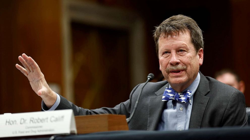 PHOTO: Food and Drug Administration Commissioner Robert Califf attends a hearing in Washington, April 18, 2022.