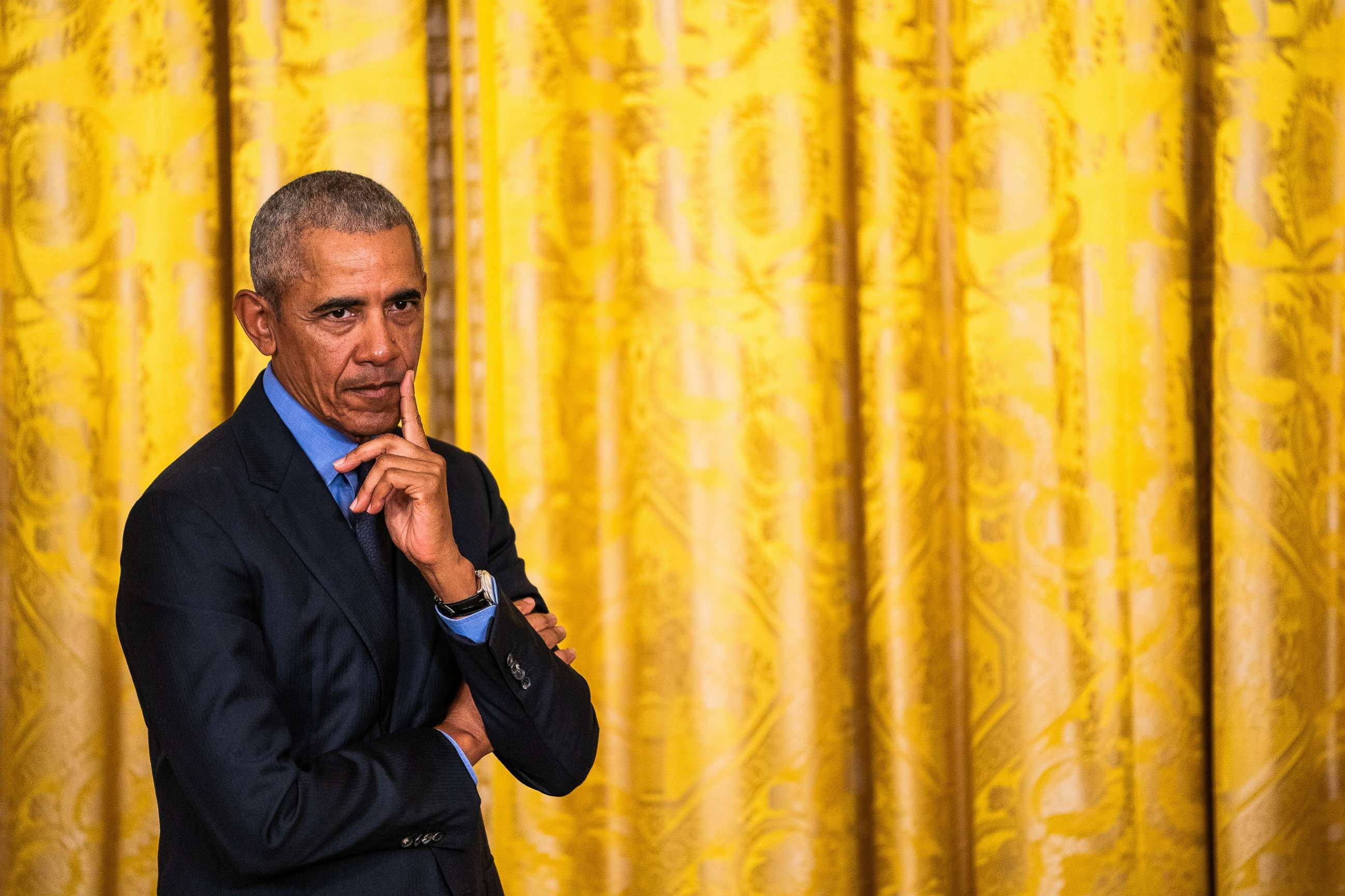 PHOTO: Former President Barack Obama attends an event at the White House in Washington, April 5, 2022.