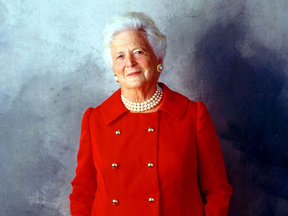 PHOTO: Former First Lady Barbara Bush is seen on Aug. 23, 2001 in Houston.