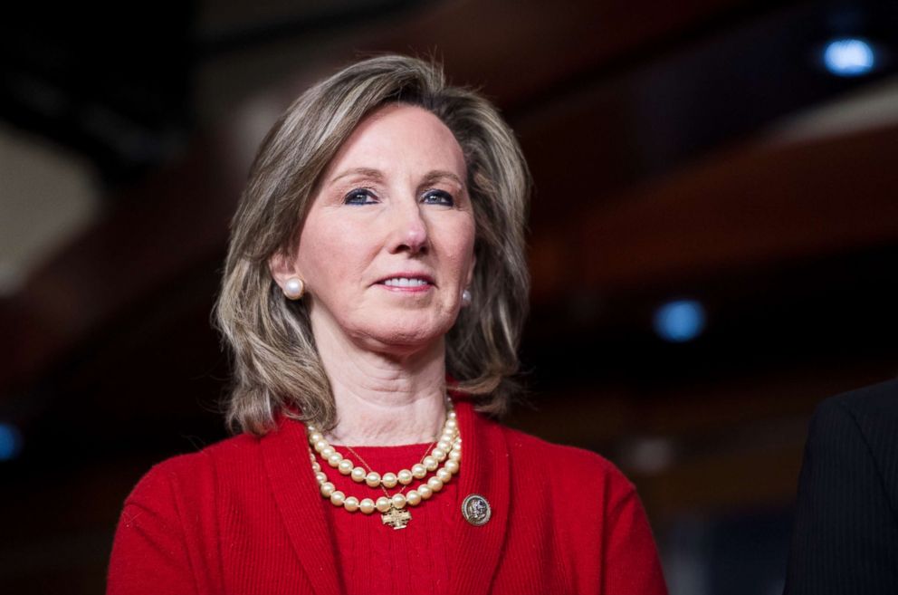 PHOTO: Rep. Barbara Comstock, participates in the Bipartisan Heroin Task Force news conference on the release of the 2018 legislative agenda for the 115th Congress, Jan. 10, 2018.