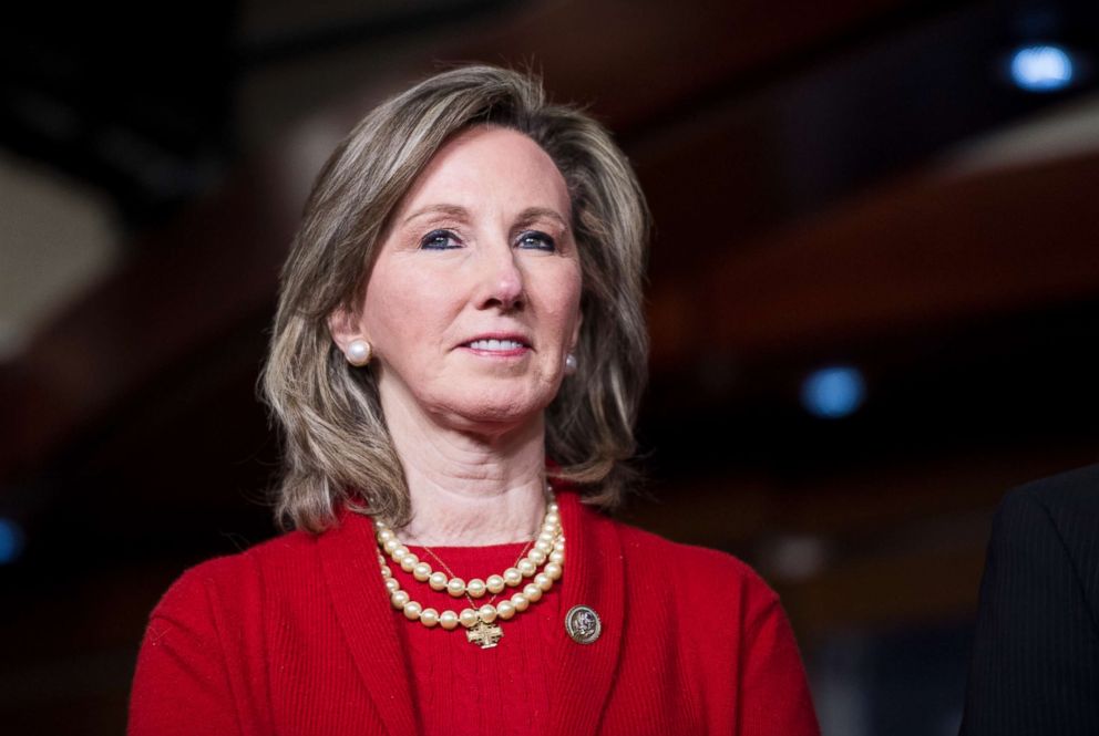 PHOTO: Rep. Barbara Comstock, R-Va., participates in the Bipartisan Heroin Task Force news conference on the release of the 2018 legislative agenda for the 115th Congress, Jan. 10, 2018.