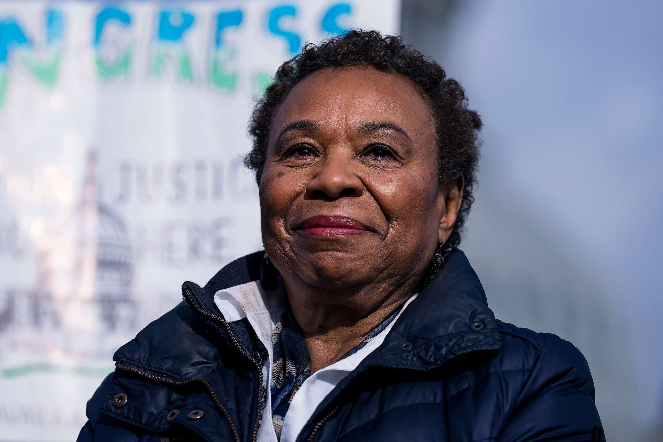 PHOTO: Rep. Barbara Lee of California, attends a news conference outside the U.S. Capitol, Jan. 26, 2023.