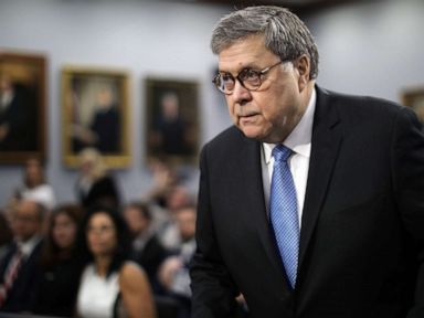 PHOTO: Attorney General William Barr arrives to testify in the Rayburn House Office Building on Capitol Hill April 9, 2019 in Washington, D.C.