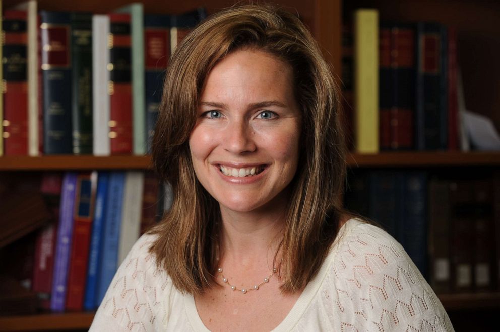 PHOTO: U.S. Circuit Judge Amy Coney Barrett is a former law professor at the University of Notre Dame.