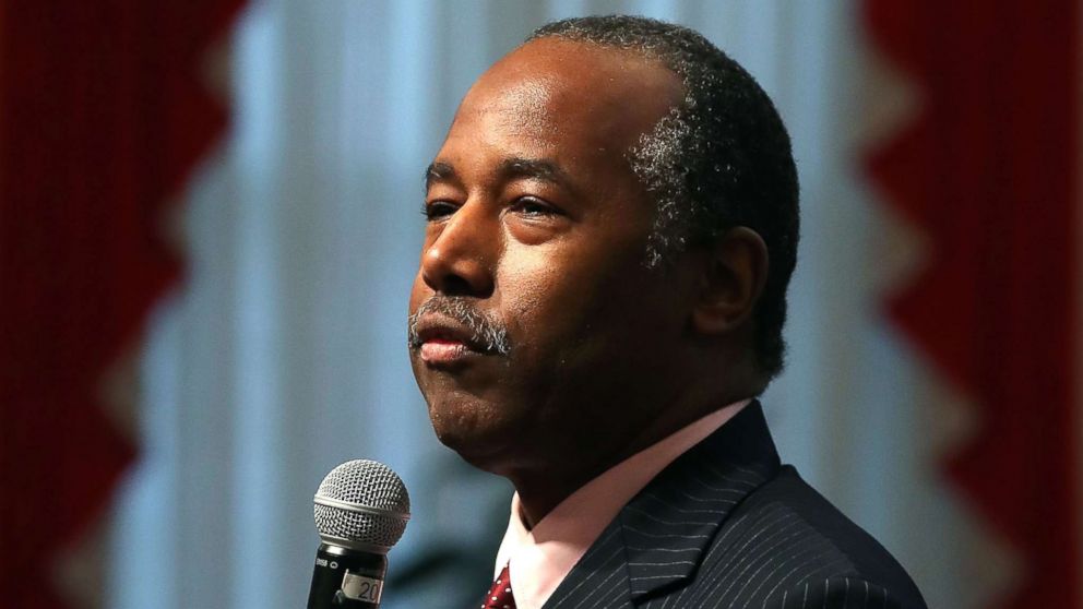 PHOTO: HUD Secretary Ben Carson speaks during a news conference on Dec. 15, 2017 in Washington.
