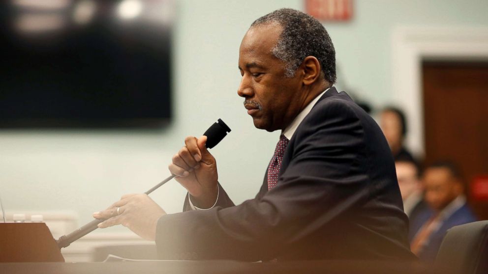 Secretary of Housing and Urban Development Ben Carson testifies to the House Appropriations Transportation, Housing and Urban Development and Related Agencies Subcommittee on the FY2019 budget request for the Department Housing and Urban Development on Capitol Hill in Washington, D.C., March 20, 2018.