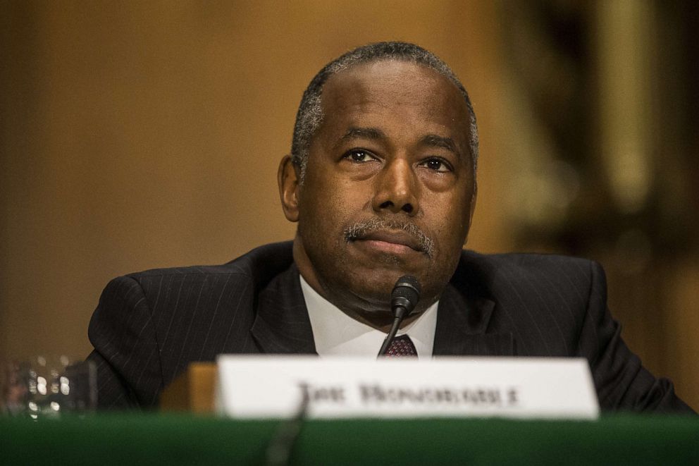 PHOTO: Housing and Urban Development Secretary Ben Carson testifies during a Senate Banking, Housing, and Urban Affairs Committee hearing on September 10, 2019, in Washington, D.C.