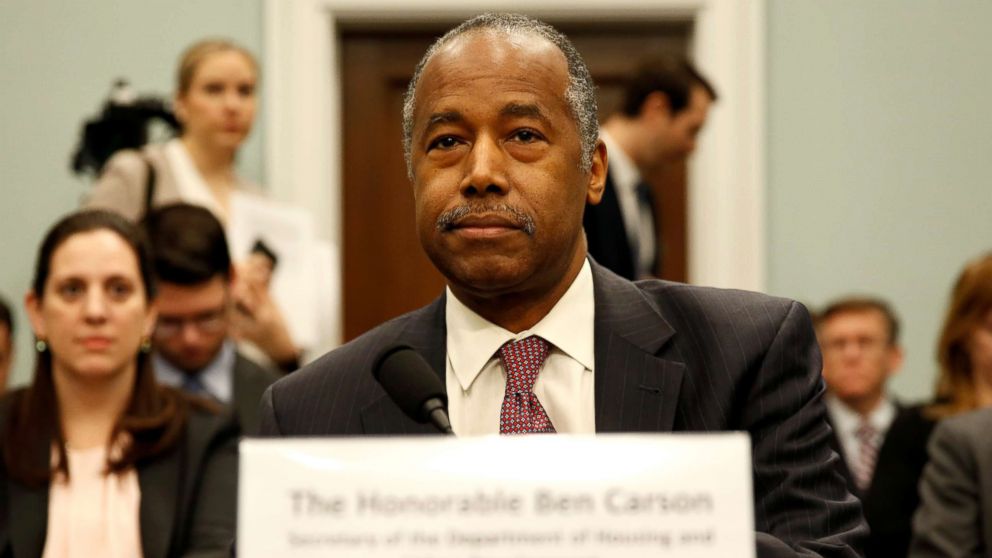 U.S. Secretary of Housing and Urban Development, Ben Carson, waits to testify to the House Appropriations Transportation, Housing and Urban Development and Related Agencies Subcommittee on the FY2019 budget request for the Department Housing and Urban Development on Capitol Hill in Washington, March 20, 2018. 