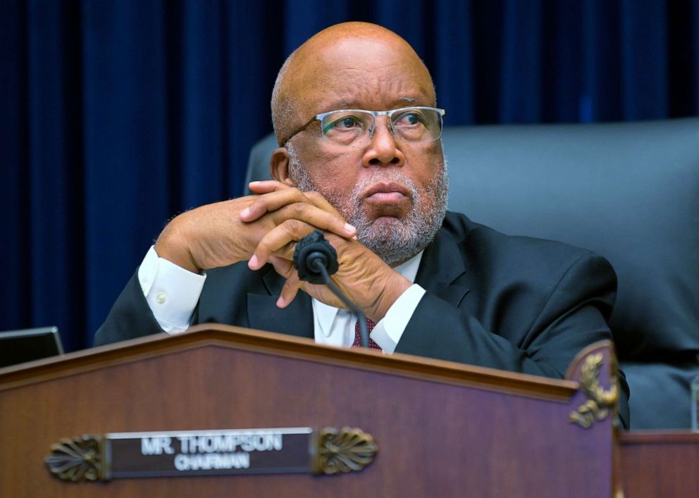 PHOTO: In this Sept. 17, 2020 file photo, Committee Chairman Rep. Bennie Thompson speaks during a House Committee on Homeland Security hearing on Capitol Hill in Washington, D.C.