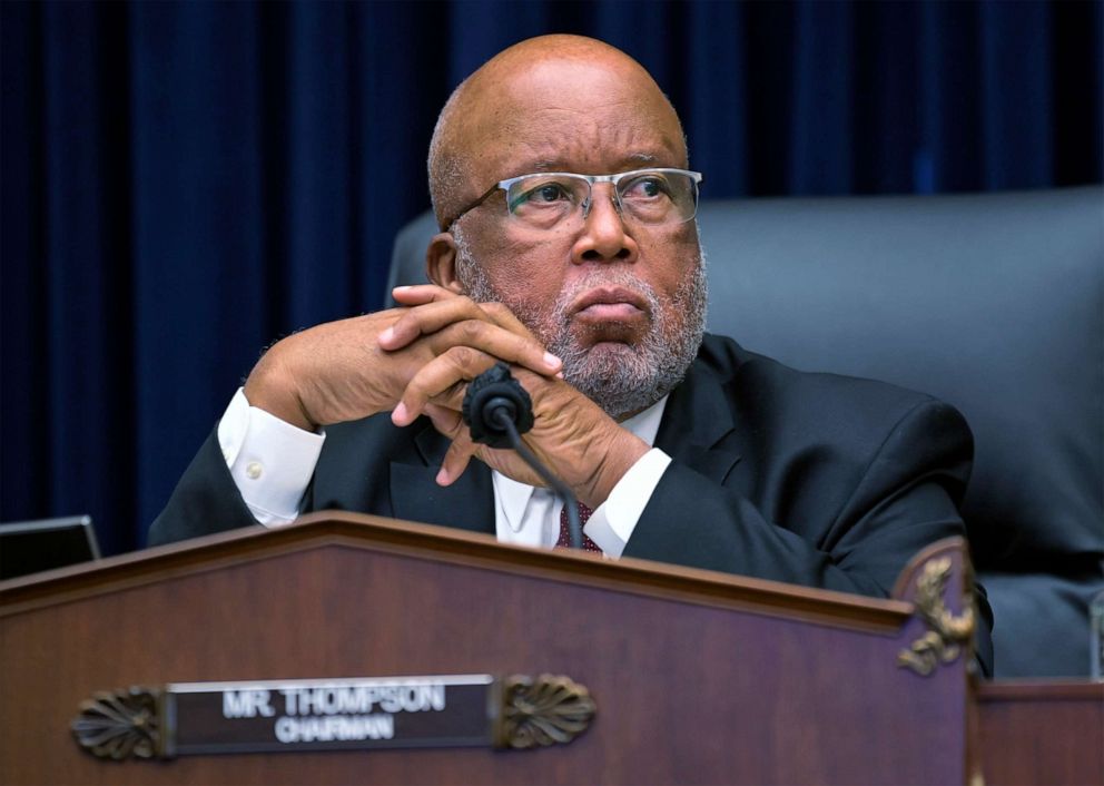 PHOTO: Committee Chairman Rep. Bennie Thompson of Mississippi, speaks during a House Committee on Homeland Security hearing on 'worldwide threats to the homeland,' Sept. 17, 2020, on Capitol Hill in Washington, D.C.
