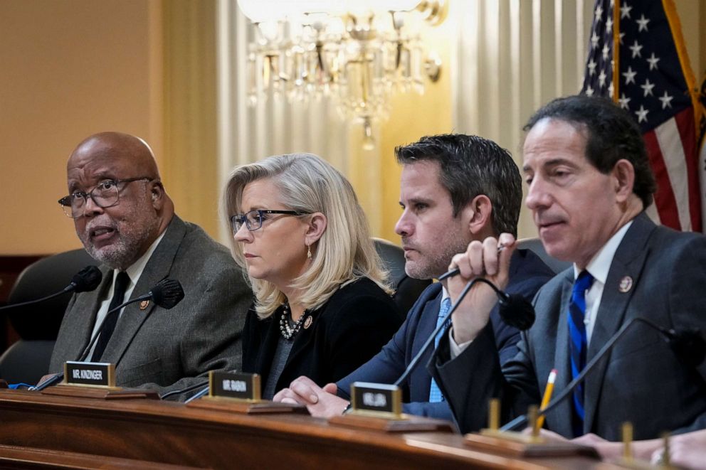 PHOTO:The select committee investigating the January 6 attack on the Capitol ,meets in Washington, Dec. 1, 2021.