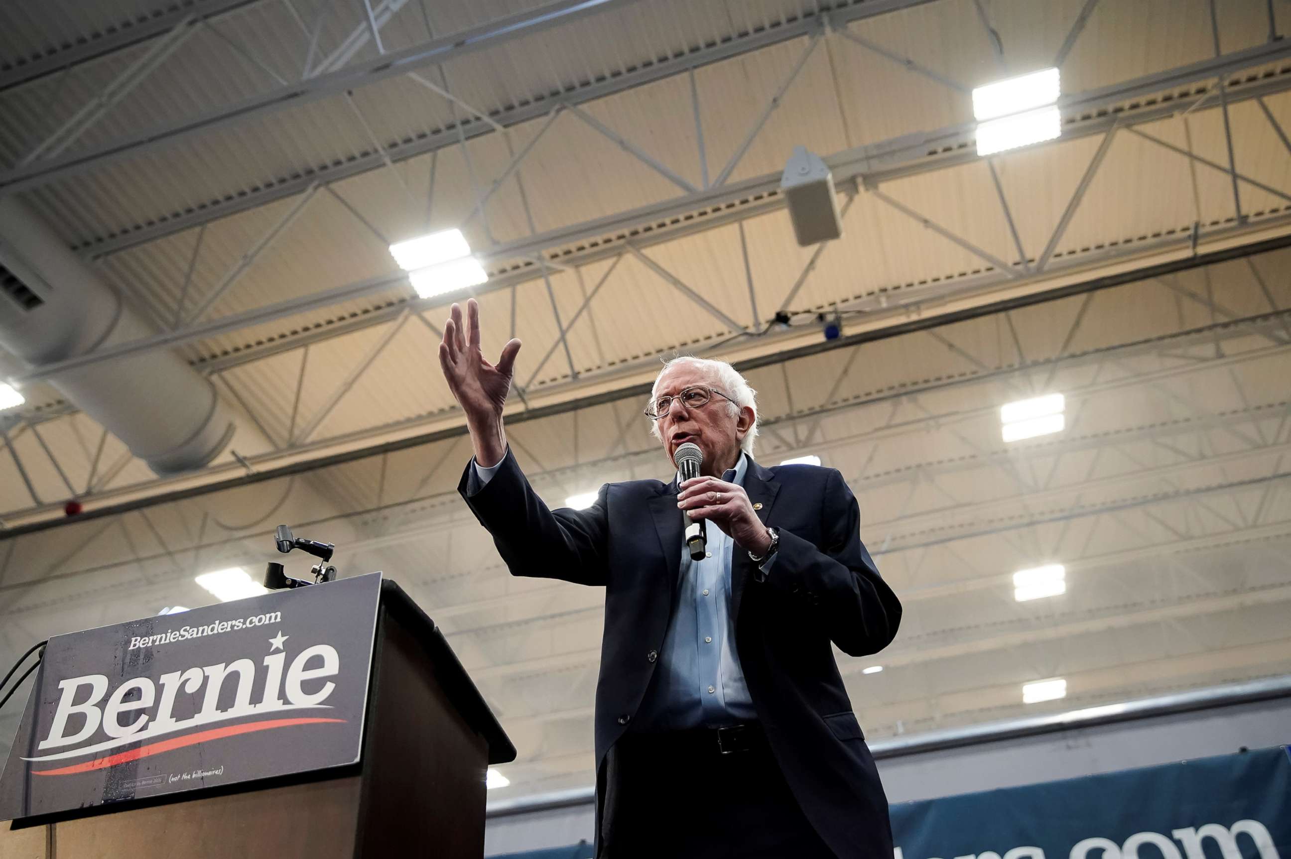 PHOTO: Democratic presidential candidate Sen. Bernie Sanders speaks during a campaign event in Carson City, Nev., Feb. 16, 2020.