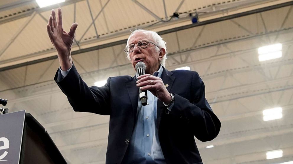 PHOTO: Democratic presidential candidate Sen. Bernie Sanders speaks during a campaign event in Carson City, Nev., Feb. 16, 2020.