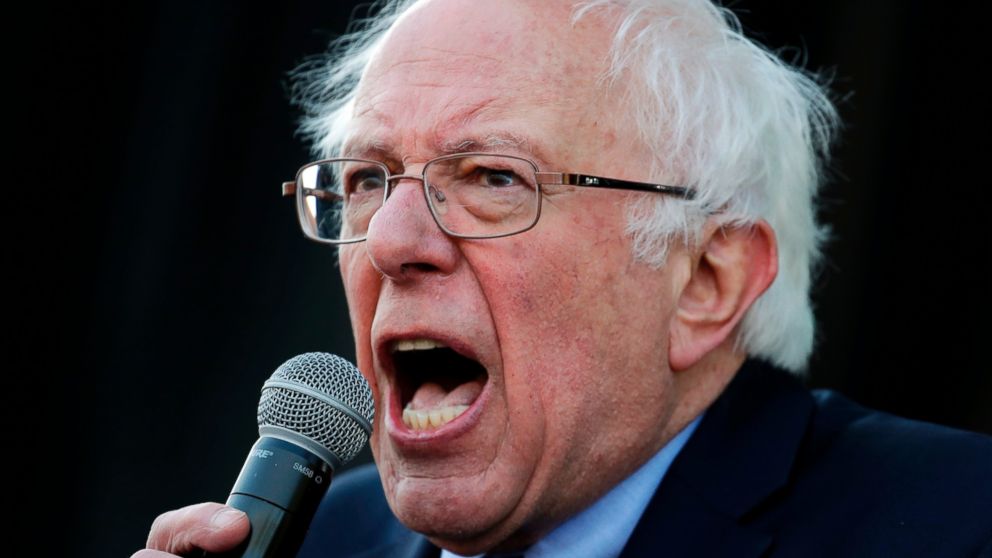  In this April 4, 2018, file photo, Sen. Bernie Sanders, I-Vt., speaks at a rally commemorating the 50th anniversary of the assassination of the Martin Luther King Jr. in Memphis, Tenn.