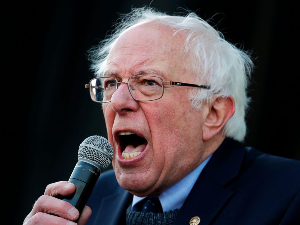  In this April 4, 2018, file photo, Sen. Bernie Sanders, I-Vt., speaks at a rally commemorating the 50th anniversary of the assassination of the Martin Luther King Jr. in Memphis, Tenn.