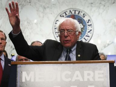 PHOTO: Sen. Bernie Sanders speaks on health during an event on Capitol Hill, Sept. 13, 2017 in Washington.