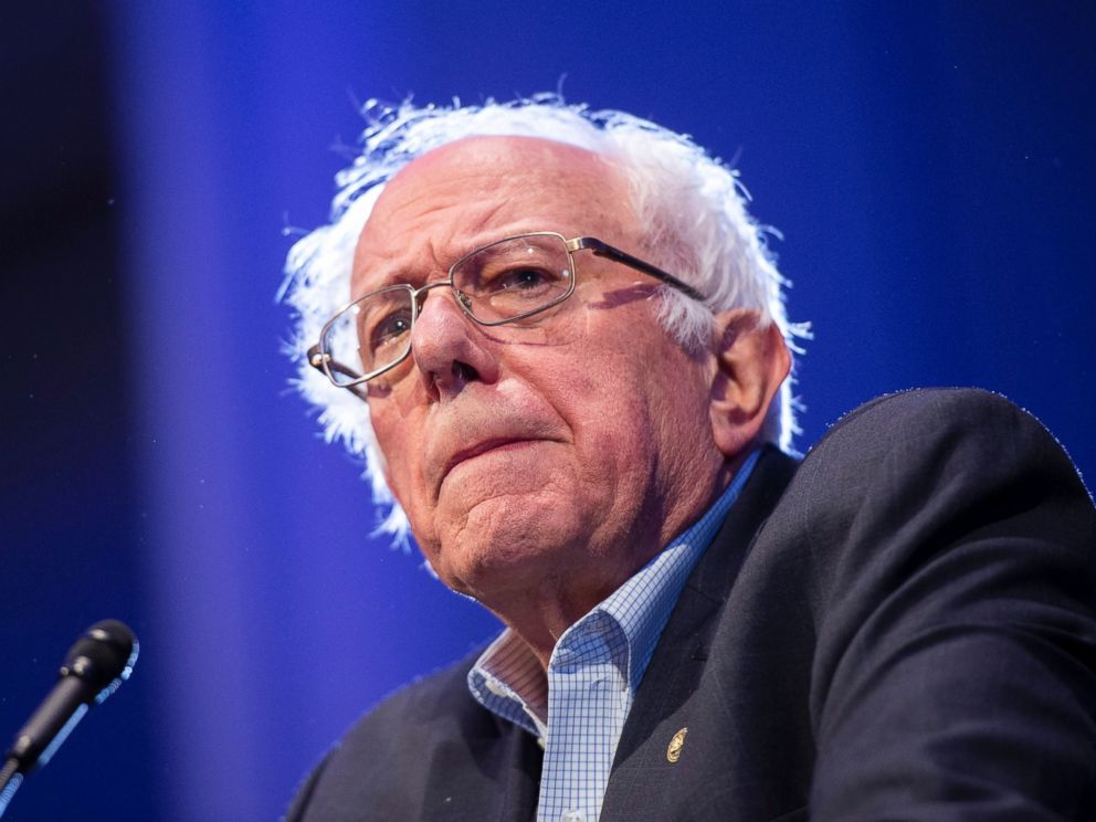 PHOTO: U.S. Sen. Bernie Sanders, I-Vt., speaks in support of Abdul El-Sayed at a Get Out The Vote rally for Michigan Democratic gubernatorial candidate Abdul El-Sayed at Cobo Center in Detroit onSunday, Aug. 5, 2018.
