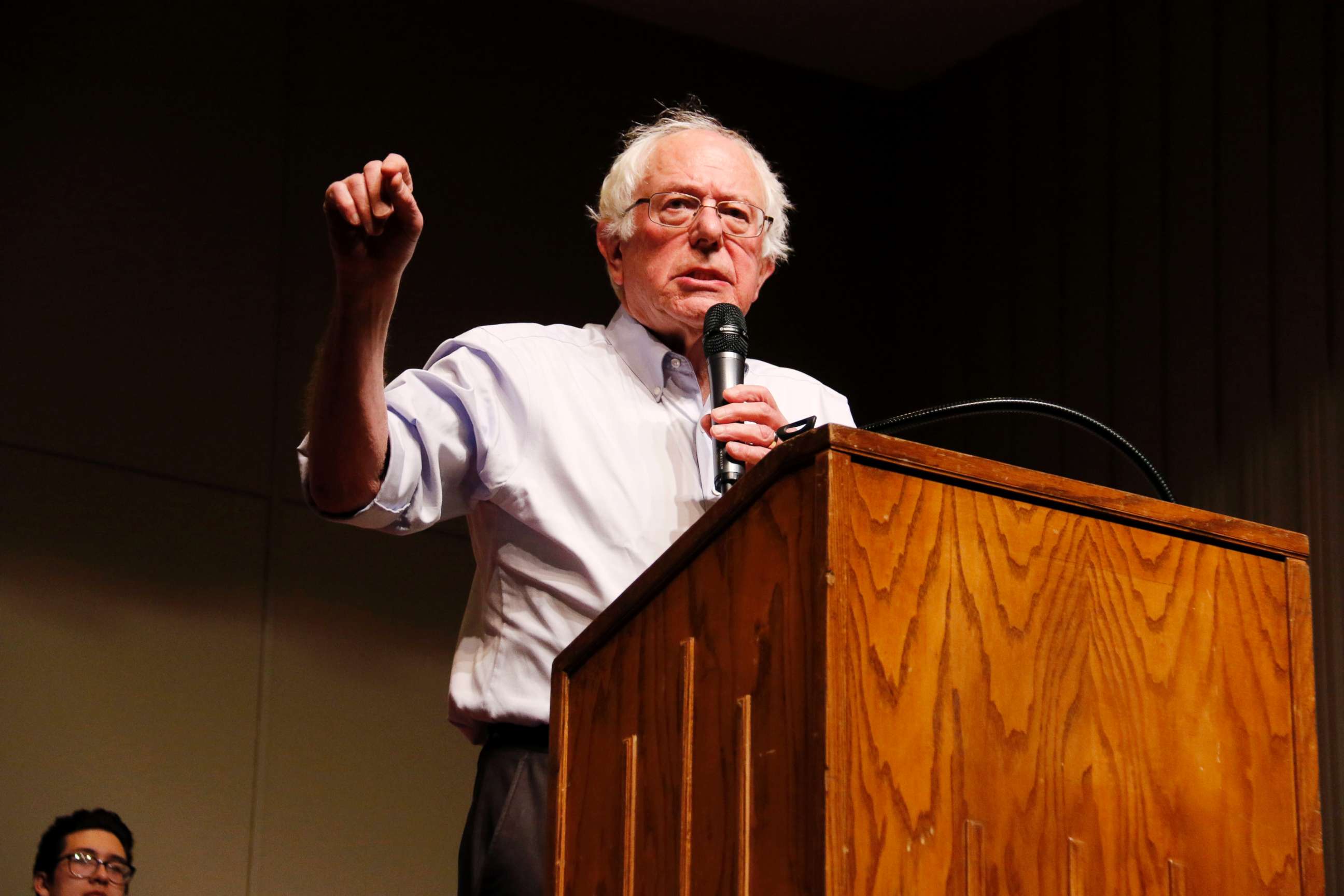 PHOTO: Sen. Bernie Sanders speaks at the "Our Revolution" rally, March 10, 2018, in Lubbock, Texas.