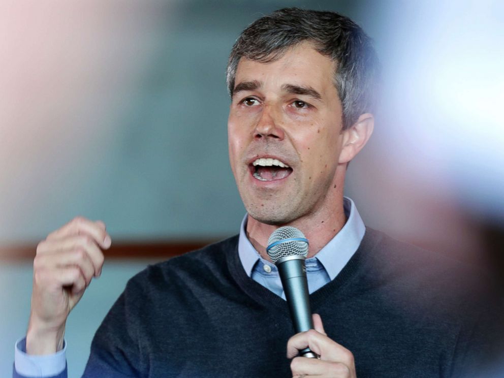 PHOTO: Democratic presidential candidate Beto ORourke visits Cargo Coffee on East Washington Avenue during a stop in Madison, Wis., March 17, 2019.