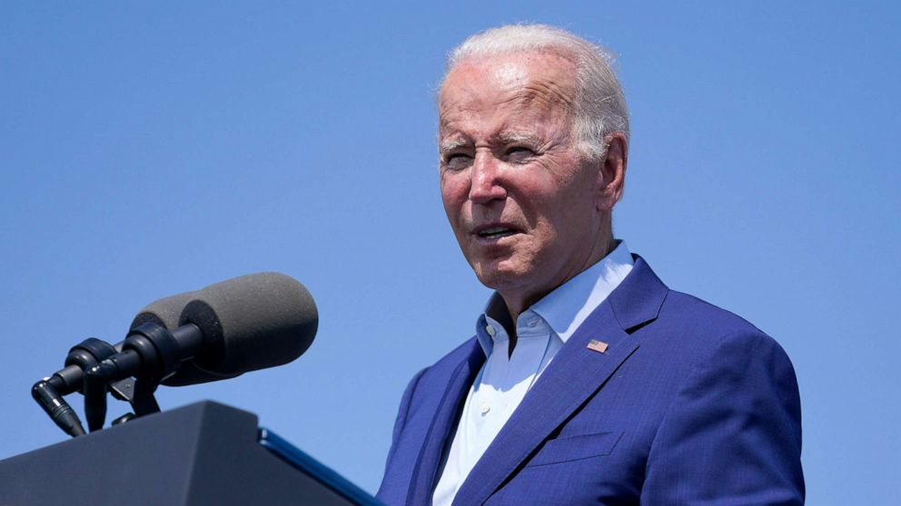 PHOTO: President Joe Biden speaks about climate change and clean energy at Brayton Power Station, July 20, 2022, in Somerset, Mass. 