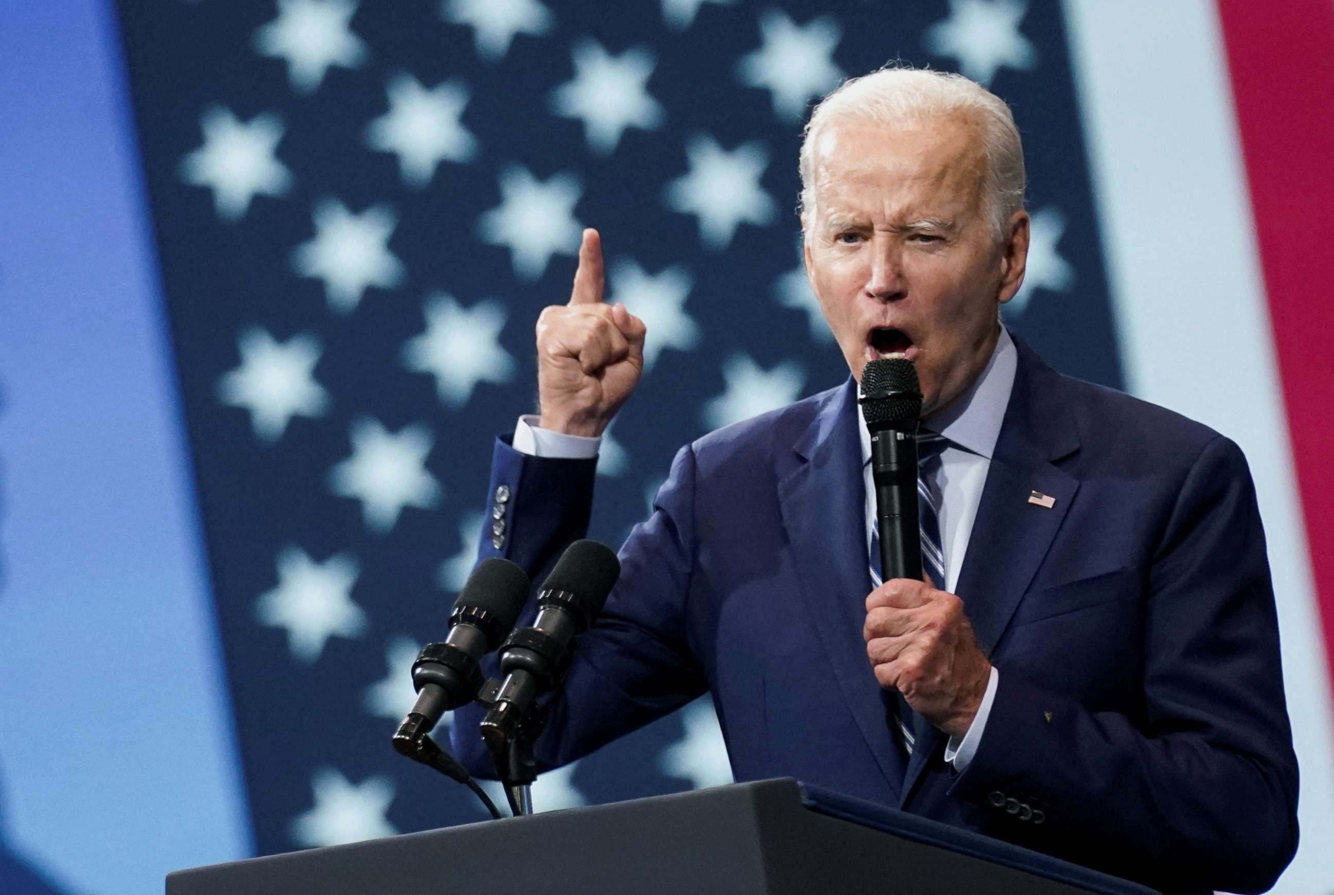 PHOTO: President Joe Biden delivers remarks on gun crime and his "Safer America Plan" during an event in Wilkes Barre, Pa., Aug. 30, 2022. 