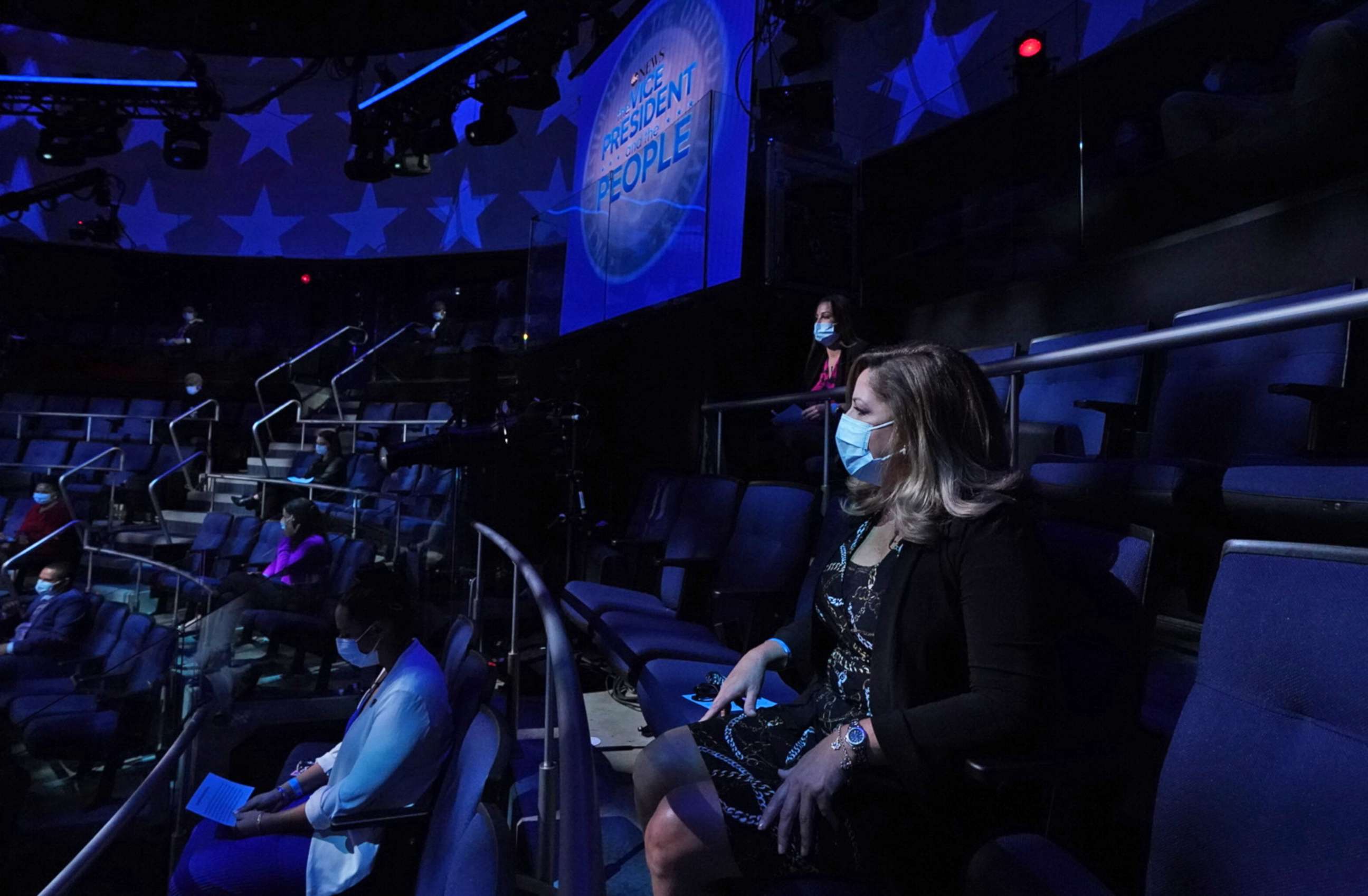 PHOTO: ABC News hosts a town hall with Democratic presidential nominee and former Vice President Joe Biden, Oct. 15, 2020, in Philadelphia.  