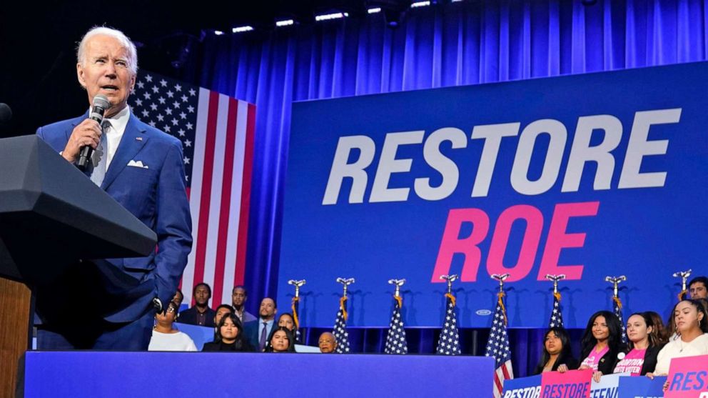 Biden vows quick action on codifying Roe if Democrats get enough votes in Congress