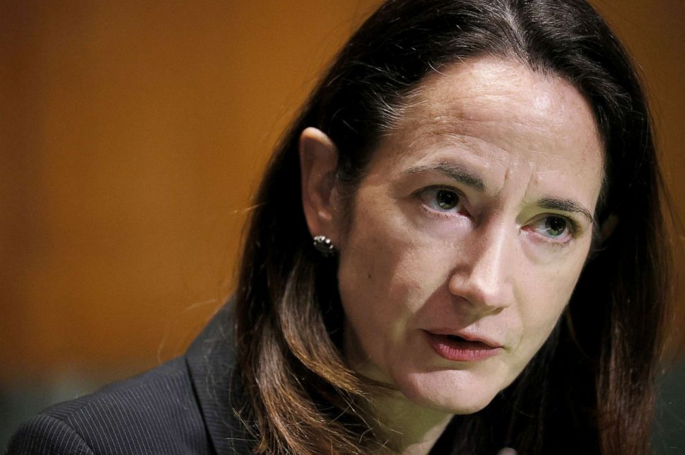 PHOTO: Avril Haines speaks during a Senate Intelligence Committee confirmation hearing in Washington, Jan. 19, 2021.