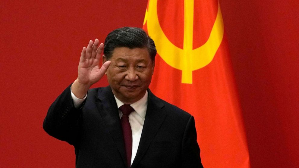 Foto: Presiden China Xi Jinping menghadiri upacara di Beijing, China pada 23 Oktober 2022.