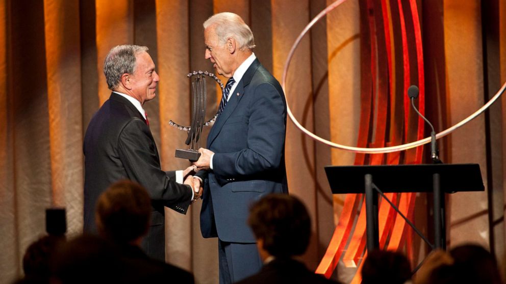 Biden Bloomberg Spar With Campaign Videos Ahead Of Critical Nevada Debate Abc News