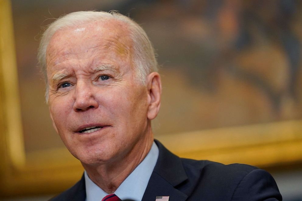 PHOTO: President Joe Biden speaks about border security in the Roosevelt Room of the White House, Jan. 5, 2023, in Washington.