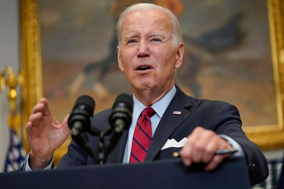 PHOTO: President Joe Biden speaks about border security in the Roosevelt Room of the White House, Jan. 5, 2023, in Washington.