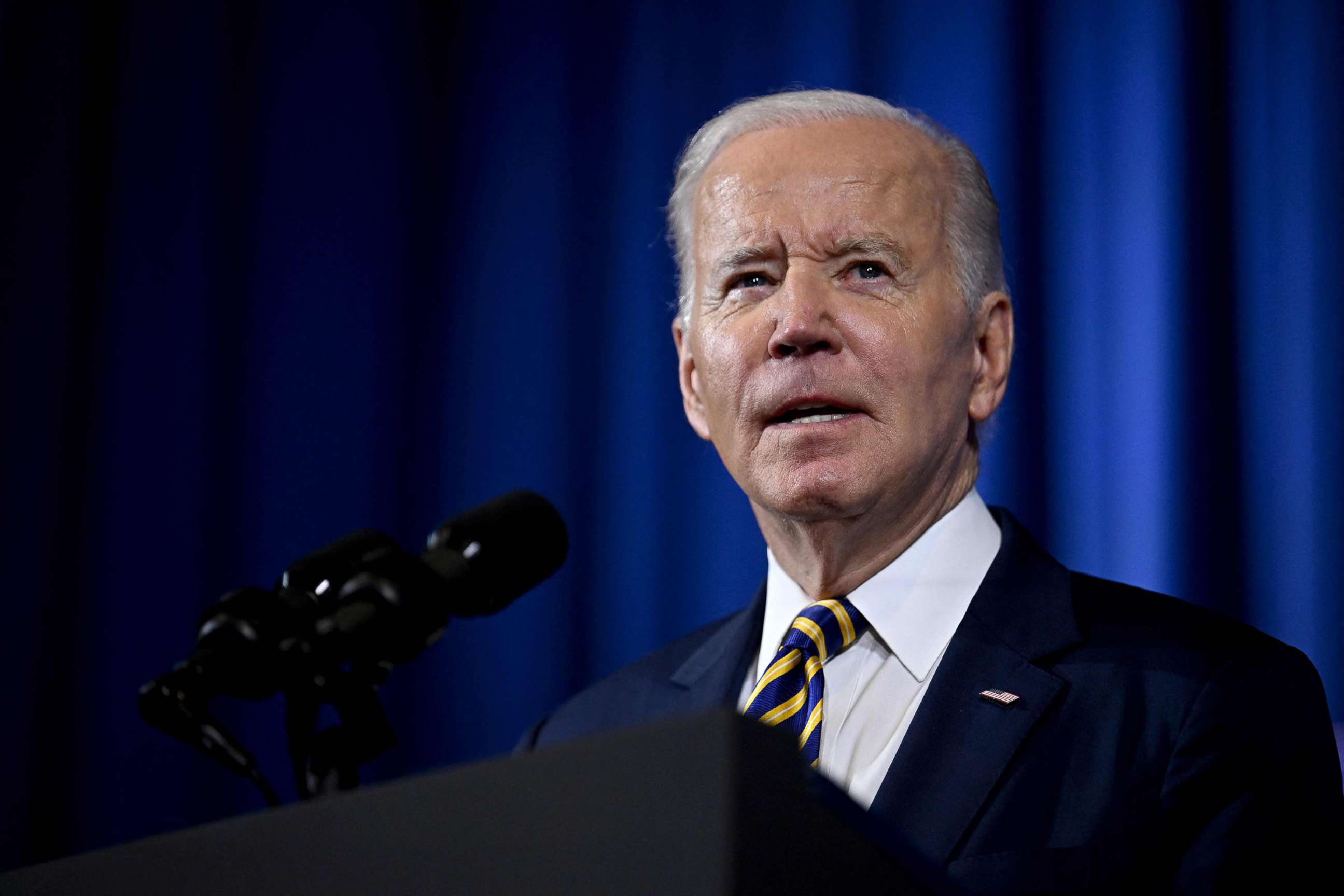 PHOTO: President Joe Biden speaks at the White House Tribal Nations Summit at the US Department of the Interior in Washington, D.C., on Nov. 30, 2022.