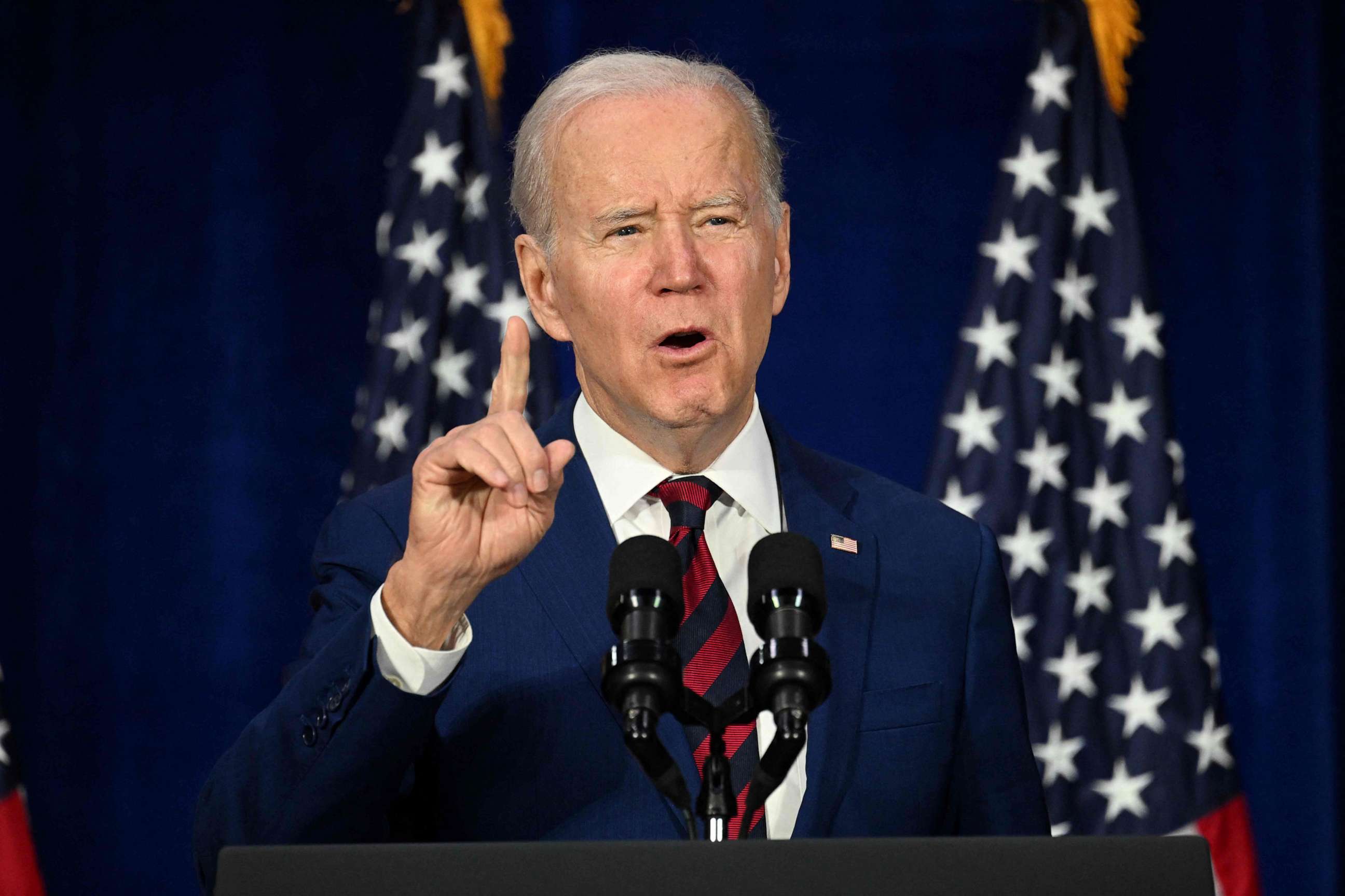 PHOTO: President Joe Biden discusses his efforts to reduce gun violence at The Boys & Girls Club of West San Gabriel Valley, in Monterey Park, Calif., on March 14, 2023.