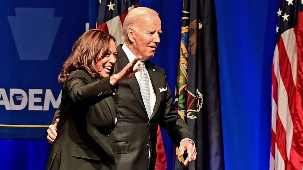 Biden, Harris make rare joint appearance to boost Fetterman