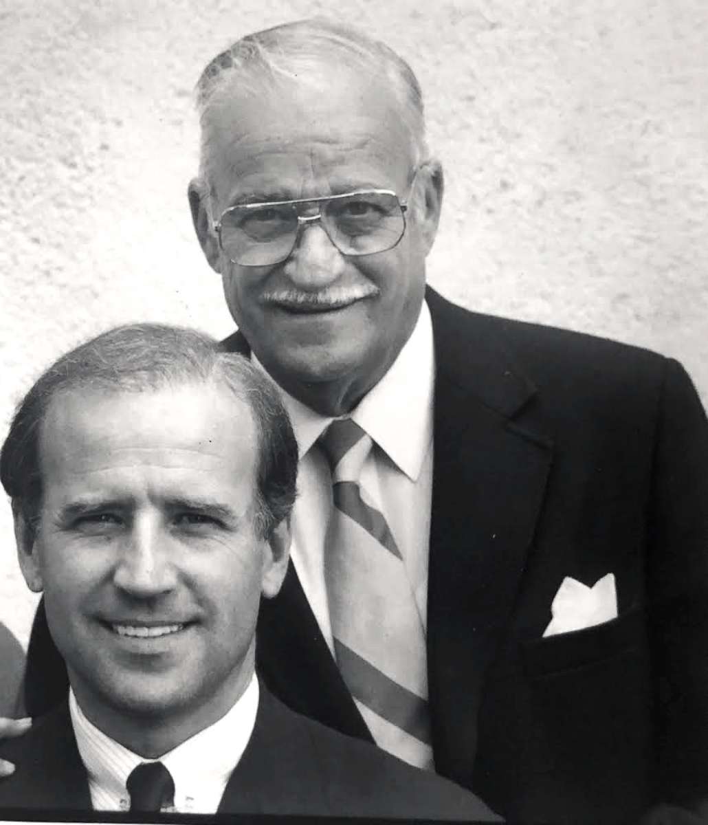 PHOTO: Former Vice President Joe Biden with his dad, Joseph, in an undated photo.
	
