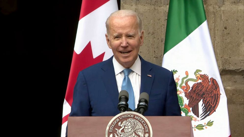 PHOTO: President Joe Biden speaks in Mexico, Jan. 10, 2023.