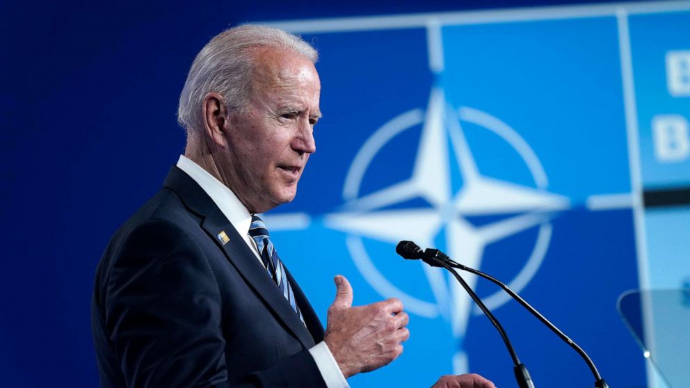 Biden heads to high-stakes NATO summit amid showdown with Putin over Ukraine – ABC News