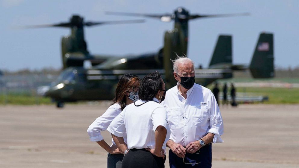 President Biden surveys Hurricane Ida damage in New Orleans - ABC News