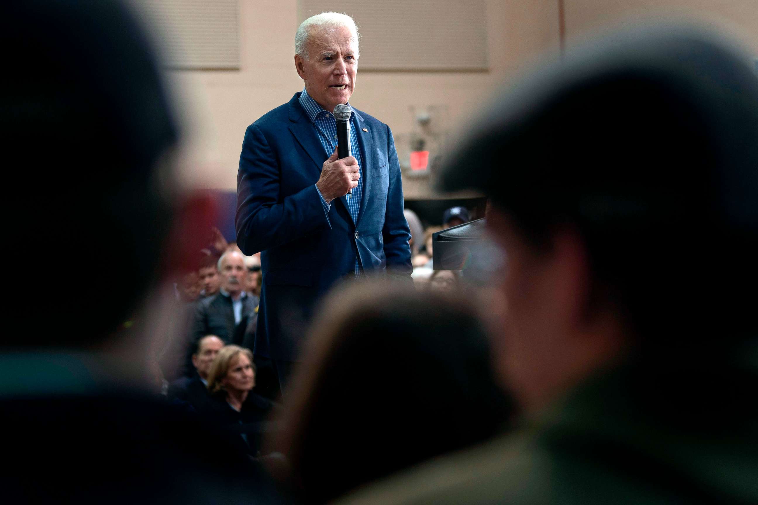 PHOTO: Democratic presidential hopeful former Vice President Joe Biden speaks during a rally in Conway, South Carolina, Feb. 27, 2020.
