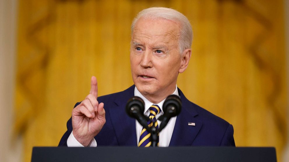 President Joe Biden spoke to the American people Tuesday night as Russia continues its invasion of Ukraine and inflation soars at home.