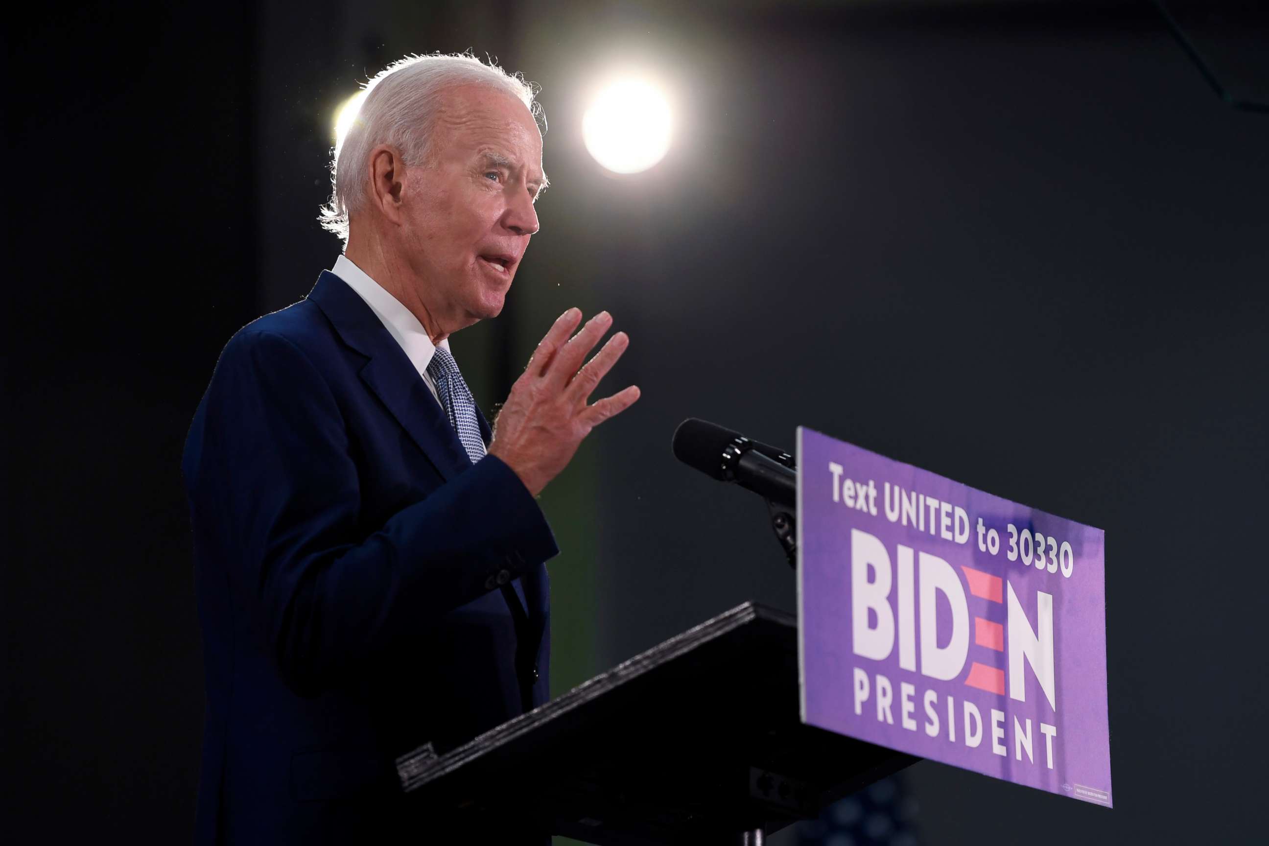 PHOTO: Joe Biden speaks about the economy during an event in Dover, Del., June 5, 2020.