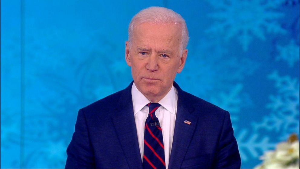 PHOTO: Former Vice President Joe Biden appears on "The View," Dec. 13, 2017.
