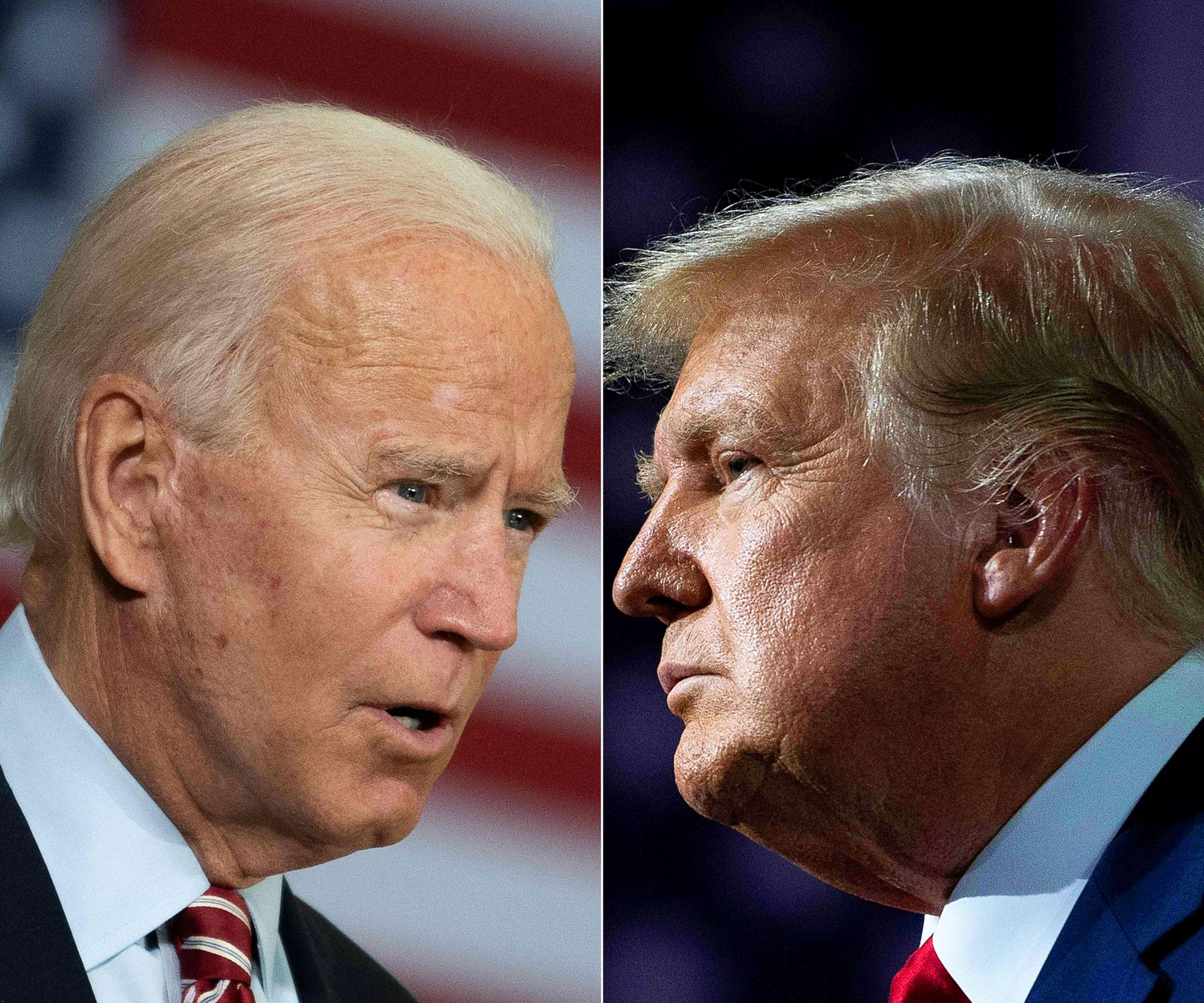 PHOTO: President-elect Joe Biden, left, and President Donald Trump. 