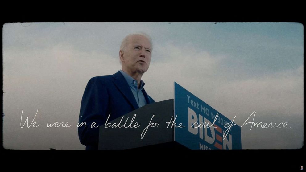 PHOTO: President Joe Biden speaks in this still image taken from his official campaign launch video published on April 25, 2023.