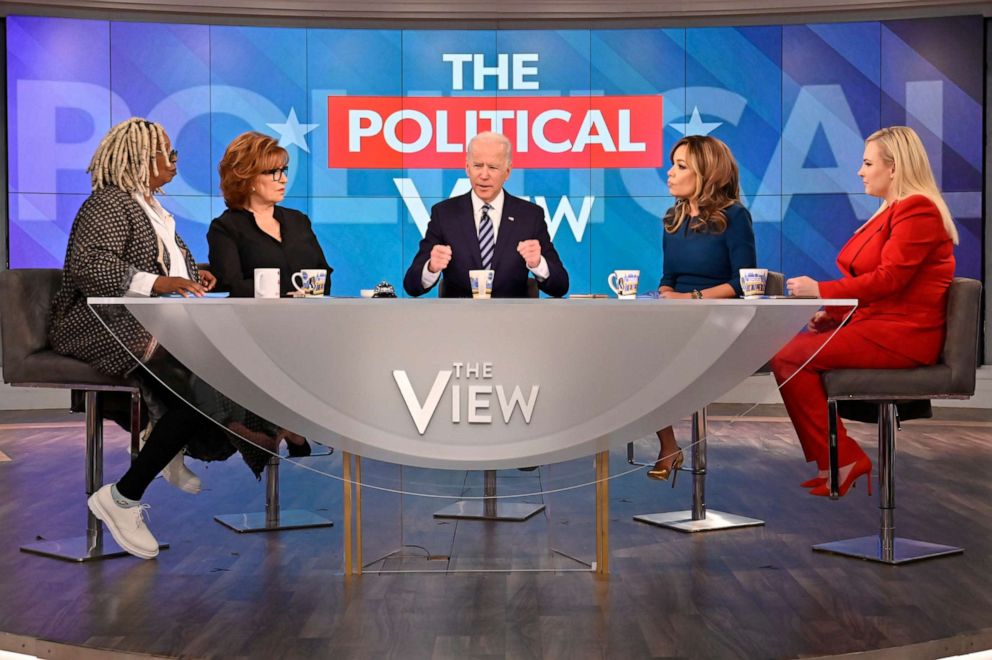 PHOTO: Former Vice President Joe Biden appears on "The View," Feb. 13, 2020.